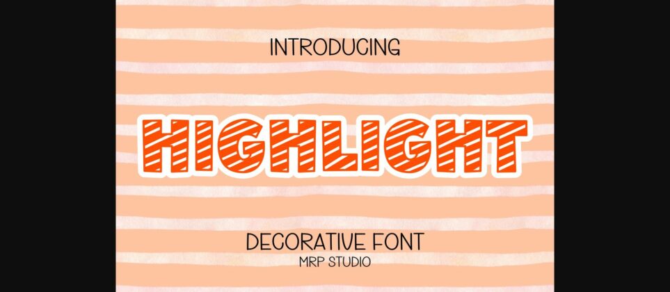 Highlight Font Poster 3