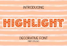 Highlight Font Poster 1