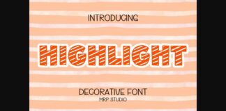 Highlight Font Poster 1