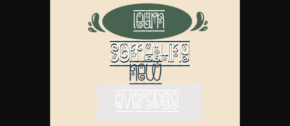 Holiday Border Font Poster 8
