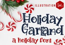 Holiday Garland Font Poster 1
