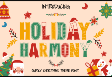 Holiday Harmony Font Poster 1