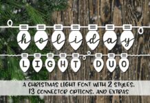Holiday Light Duo Font Poster 1