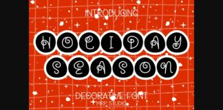 Holiday Season Font Poster 1