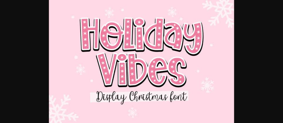 Holiday Vibes Font Poster 3