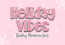 Holiday Vibes Font Poster 1