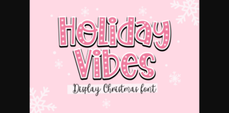 Holiday Vibes Font Poster 1