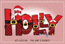 Holly Font Holly Font Poster 1