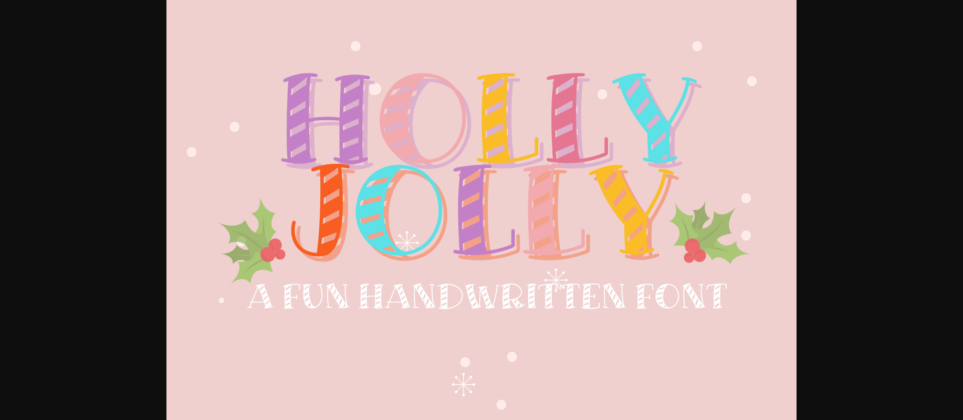 Holly Jolly Font Poster 3