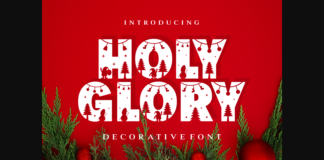Holy Glory Font Poster 1