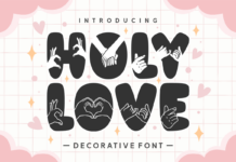 Holy Love Font Poster 1