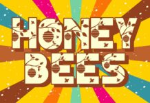 Honey Bees Font Poster 1