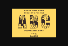 Honey Cute Comb Font Poster 1