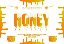 Honey Font Honey Font Poster 1