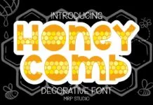 Honeycomb Font Honeycomb Font Poster 1