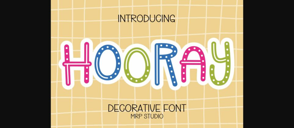 Hooray Font Poster 3