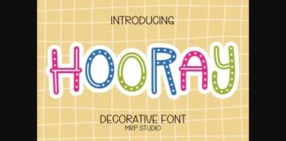 Hooray Font Poster 1