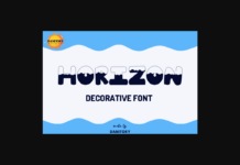 Horizon Font Horizon Font Poster 1