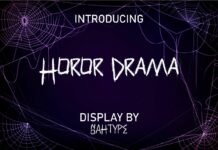 Horor Drama Font Poster 1