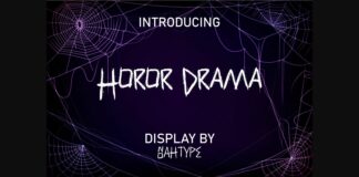 Horor Drama Font Poster 1