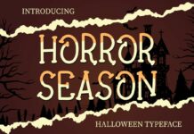 Horror Season Font Poster 1