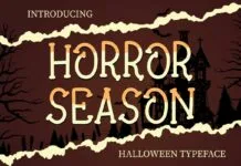 Horror Season Font Poster 1