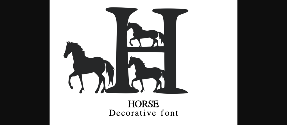 Horse Font Poster 3