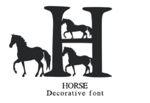 Horse Font Poster 1