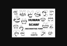 Human Scarf Font Poster 1