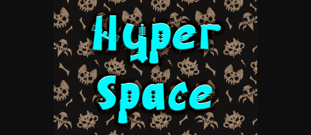 Hyper Space Font Poster 3