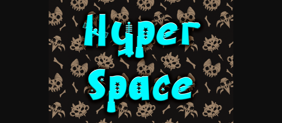 Hyper Space Font Poster 3