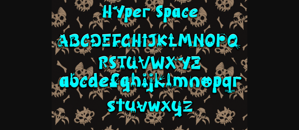 Hyper Space Font Poster 4