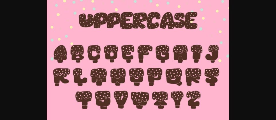 Ice Cream Stick Font Poster 9