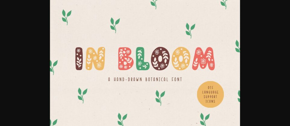In Bloom Font Poster 3