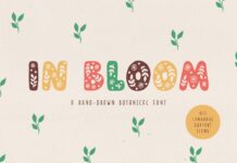 In Bloom Font Poster 1
