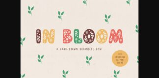 In Bloom Font Poster 1