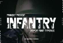Infantry Font Poster 1