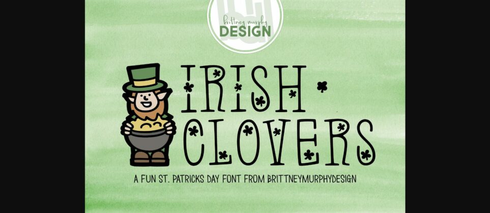 Irish Clovers Font Poster 3