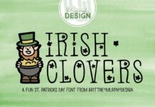 Irish Clovers Font Poster 1