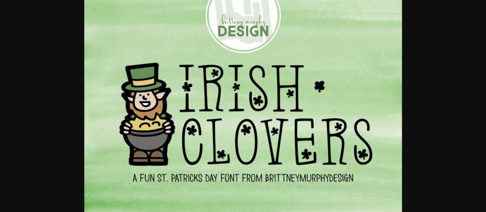 Irish Clovers Font Poster 1