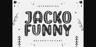 Jacko Funny Font Poster 1
