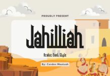 Jahilliah Font Poster 1