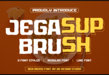 Jegasup Brush Font Poster 1