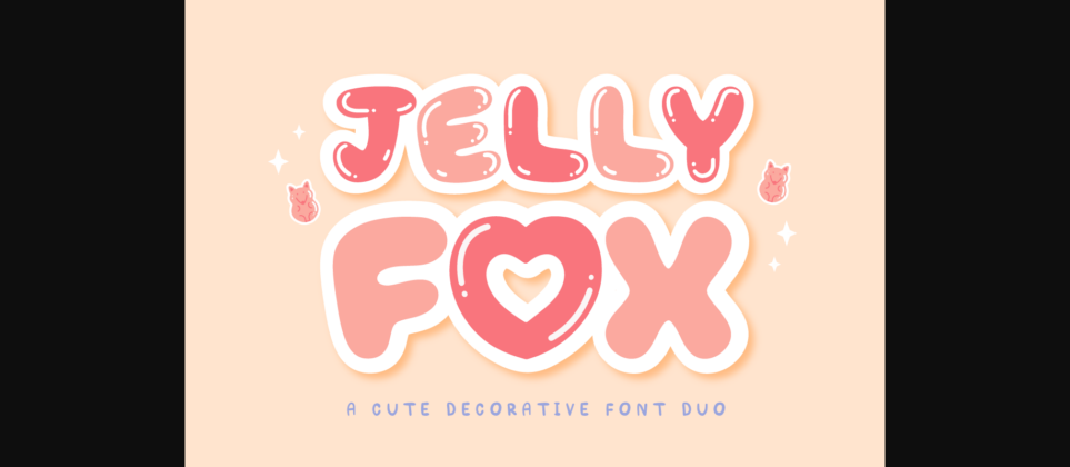 Jelly Fox Font Poster 3