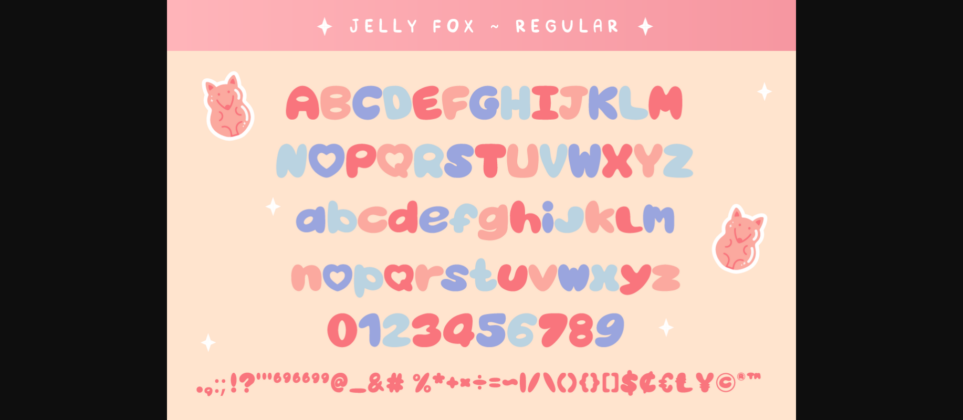 Jelly Fox Font Poster 11
