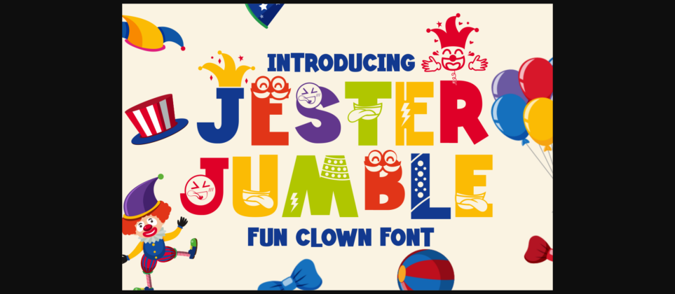 Jester Jumble Font Poster 3