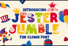 Jester Jumble Font Poster 1