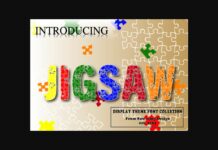 Jigsaw Font Poster 1