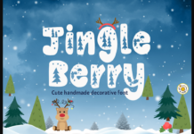 Jingle Berry Font Jingle Berry Font Poster 1