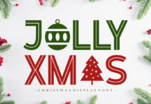 Jolly Xmas Font Poster 1